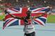 FILE - In this Friday, Aug. 16, 2013, file photo, Britain's Mo Farah celebrates winning the men's 5000-meter final at the World Athletics Championships in the Luzhniki stadium in Moscow, Russia. Double Olympic gold medalist Mo Farah has pulled out of the Commonwealth Games because he has not recovered fully from a recent illness. (AP Photo/Ivan Sekretarev, File)