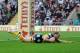 LEIGH, ENGLAND - AUGUST 10: Liam Finn of Castleford Tigers goes over for a try during the Tetley's Challenge Cup Semi Final match between Widnes Vikings and Castleford Tigers at Leigh Sports Village on August 10, 2014 in Leigh, England. (Photo by Chris Brunskill/Getty Images)