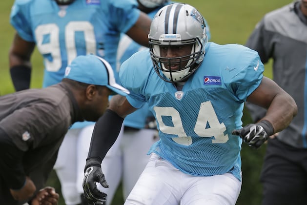 Panthers DE Kony Ealy in a Walking Boot, Will Miss at Least a Few Days