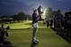 Rory McIlroy, of Northern Ireland, holds up the Wanamaker Trophy after winning the PGA Championship golf tournament at Valhalla Golf Club on Sunday, Aug. 10, 2014, in Louisville, Ky. (AP Photo/John Locher)