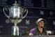 Rory McIlroy, of Northern Ireland, speaks to the media during a news conference after winning the PGA Championship golf tournament at Valhalla Golf Club on Sunday, Aug. 10, 2014, in Louisville, Ky. (AP Photo/John Locher)