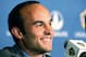 Los Angeles Galaxy forward Landon Donovan, widely considered as America's best ever footballer, announces will retire at the end of the MLS season, at a news conference at StubHub Center in Carson, Calif., Thursday, Aug. 7, 2014. The 32-year-old is the top goal scorer in MLS history and a five-time league champion.