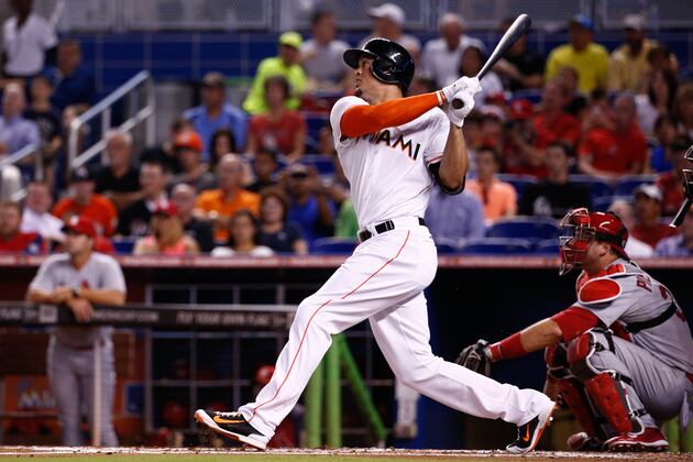 Stanton Muscles Miami Past Sloppy Cards
