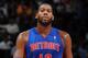DENVER, CO - MARCH 19: Greg Monroe #10 of the Detroit Pistons stands on the court during a game against the Denver Nuggets on March 19, 2014 at the Pepsi Center in Denver, Colorado. NOTE TO USER: User expressly acknowledges and agrees that, by downloading and/or using this Photograph, user is consenting to the terms and conditions of the Getty Images License Agreement. Mandatory Copyright Notice: Copyright 2014 NBAE (Photo by Garrett W. Ellwood/NBAE via Getty Images)