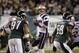 New England Patriots' Tom Brady during an NFL football game against the Philadelphia Eagles, Sunday, Nov. 27, 2011, in Philadelphia. (AP Photo/Matt Slocum)