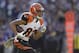 Cincinnati Bengals wide receiver Marvin Jones carries the ball during the first half of a NFL football game against the Baltimore Ravens in Baltimore, Sunday, Nov. 10, 2013. (AP Photo/Patrick Semansky)