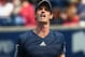 TORONTO, ON - AUGUST 08: Andy Murray of Great Britain reacts after a point against Jo-Wilfried Tsonga of France in the quarterfinals during Rogers Cup at Rexall Centre at York University on August 8, 2014 in Toronto, Canada. (Photo by Ronald Martinez/Getty Images)