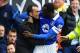 LIVERPOOL, ENGLAND - APRIL 06: Romelu Lukaku of Everton celebrates scoring the second goal with Manager Roberto Martinez during the Barclays Premier League match between Everton and Arsenal at Goodison Park on April 6, 2014 in Liverpool, England. (Photo by Laurence Griffiths/Getty Images)