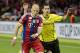 Bayern's Arjen Robben, left, of the Netherlands and Dortmund's Henrikh Mkhitaryan of Armenia challenge for ball during the German Soccer Cup Final between FC Bayern Munich and Borussia Dortmund at the Olympic Stadium Berlin, Germany, Saturday, May 17, 2014. (AP Photo/Markus Schreiber)