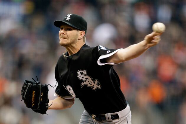 Sale Whiffs 12 in No-Decision vs. Giants