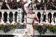LONG POND, PA - AUGUST 02: Austin Dillon, driver of the #3 Yuengling Light Lager Chevrolet, celebrates in Victory Lane after winning the NASCAR Camping World Truck Series Pocono Mountains 150 at Pocono Raceway on August 2, 2014 in Long Pond, Pennsylvania. (Photo by Sarah Glenn/Getty Images)