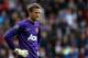 Manchester United's goalkeeper Anders Lindegaard during their English Premier League soccer match against Newcastle United at St James' Park, Newcastle, England, Saturday, April 5, 2014. (AP Photo/Scott Heppell)