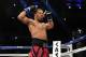 May 18, 2013; Atlantic City, NJ, USA; Shawn Porter celebrates after his win over Phil Lo Greco after their junior middleweight bout at Boardwalk Hall. Porter won via unanimous decision. Mandatory Credit: Joe Camporeale-USA TODAY Sports