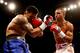 LIVERPOOL, ENGLAND - MARCH 15: Kell Brook of Great Britain (R) in action with Alvaro Robles of Mexico during their Welterweight bout at Liverpool Echo Arena on March 15, 2014 in Liverpool, England. (Photo by Scott Heavey/Getty Images)