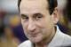 Head coach Mike Krzyzewski smiles while speaking with the media during a USA Basketball minicamp practice Monday, July 28, 2014, in Las Vegas. (AP Photo/John Locher)