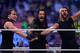 The Shield reacts after their win during Wrestlemania XXX at the Mercedes-Benz Super Dome in New Orleans on Sunday, April 6, 2014. (Jonathan Bachman/AP Images for WWE)