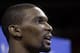 Miami Heat's Chris Bosh responds to questions during a media availability at the NBA Finals, Wednesday, June 11, 2014, in Miami. The San Antonio Spurs lead the Heat 2-1 in the best-of-seven games series. (AP Photo/Lynne Sladky)