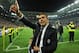 TURIN, ITALY - MAY 05: Juventus head coach Antonio Conte celebrates after beating Atalanta BC 1-0 to win the Serie A Championships at the end of the Serie A match between Juventus and Atalanta BC at Juventus Arena on May 5, 2014 in Turin, Italy. (Photo by Valerio Pennicino/Getty Images)