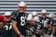 New England Patriots tight end Rob Gronkowski (87) carries a football during an NFL football training camp joint practice of the New England Patriots and the Philadelphia Eagles in Foxborough, Mass., Wednesday, Aug. 13, 2014. (AP Photo/Elise Amendola)