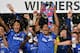 LONDON, ENGLAND - MAY 05: Ruben Loftus Cheek of Chelsea lifts the FA Youth Cup after winning the Second Leg match between Chelsea U18 and Fulham U18 at Stamford Bridge on May 5, 2014 in London, England. (Photo by Justin Setterfield/Getty Images)