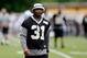Jun 10, 2014; New Orleans, LA, USA; New Orleans Saints safety Jarius Byrd (31) during minicamp at the New Orleans Saints Training Facility. Mandatory Credit: Derick E. Hingle-USA TODAY Sports