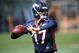 Denver Broncos quarterback Brock Osweiler throws during drills at a morning session at the team's NFL football training camp in Englewood, Colo., on Friday, July 25, 2014. (AP Photo)