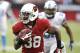 Arizona Cardinals running back Andre Ellington (38) runs in a touchdown against the Detroit Lions during the first half of a NFL football game, Sunday, Sept. 15, 2013, in Glendale, Ariz. (AP Photo/Darryl Webb)