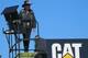 Richard Petty observes practice at Daytona International Speedway on top of a hauler.