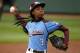 Pennsylvania's Mo'ne Davis delivers in the fifth inning against Tennessee during a baseball game in United States pool play at the Little League World Series tournament in South Williamsport, Pa., Friday, Aug. 15, 2014. Pennsylvania won 4-0 with Davis pitching a complete game two-hit shutout. AP Photo/Gene J. Puskar)
