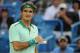 CINCINNATI, OH - AUGUST 15: Roger Federer of Switzerland reacts during a match against Andy Murray of Great Britian on day 7 of the Western & Southern Open at the Linder Family Center on August 15, 2014 in Cincinnati, Ohio. (Photo by Jonathan Moore/Getty Images)