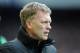 Manchester United's manager David Moyes looks on during their English Premier League soccer match against Everton at Goodison Park in Liverpool, England, Sunday April 20, 2014. (AP Photo/Clint Hughes)