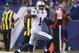 Indianapolis Colts' Hakeem Nicks (14) runs following a catch during the first half of an NFL preseason football game against the New York Giants Saturday, Aug. 16, 2014, in Indianapolis. (AP Photo/AJ Mast)