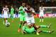 PORTO ALEGRE, BRAZIL - JUNE 30: Sami Khedira of Germany controls the ball past Aissa Mandi of Algeria during the 2014 FIFA World Cup Brazil Round of 16 match between Germany and Algeria at Estadio Beira-Rio on June 30, 2014 in Porto Alegre, Brazil. (Photo by Jamie Squire/Getty Images)