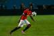 MIAMI GARDENS, FL - AUGUST 04: Ashley Young #18 of Manchester United in action against Liverpool in the Guinness International Champions Cup 2014 Final at Sun Life Stadium on August 4, 2014 in Miami Gardens, Florida. (Photo by Chris Trotman/Getty Images)