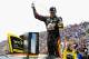BROOKLYN, MI - AUGUST 17: Jeff Gordon, driver of the #24 Axalta Chevrolet, celebrates in Victory Lane after winning the NASCAR Sprint Cup Series Pure Michigan 400 at Michigan International Speedway on August 17, 2014 in Brooklyn, Michigan. (Photo by Jared C. Tilton/Getty Images)