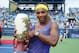 CINCINNATI, OH - AUGUST 17: Serena Williams holds the winner's trophy after beating Ana Ivanovic of Serbia 6-4,6-1 during the finals of the Western & Southern Open on August 17, 2014 at the Linder Family Tennis Center in Cincinnati,Ohio. (Photo by Andy Lyons/Getty Images)
