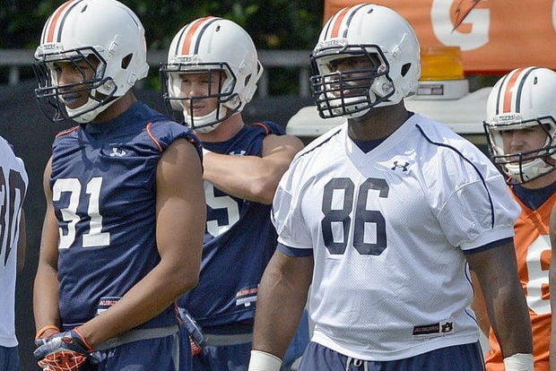 Tight End Jakell Mitchell Fights His Way into Auburn's Mix for Playing Time