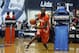 McDonald's East All-American Theo Pinson, of Greensboro, N.C., competes in the skills contest during the McDonald's All-American Jam Fest at the University of Chicago in Chicago, on Monday, March 31, 2014. (AP Photo/Andrew A. Nelles)