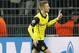 Dortmund's Marco Reus celebrates his side's second goal during the Champions League quarterfinal second leg soccer match between Borussia Dortmund and Real Madrid in the Signal Iduna stadium in Dortmund, Germany, Tuesday, April 8, 2014. (AP Photo/Frank Augstein)
