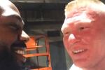 Brock Hangs with UFC Champ Jones After Victory