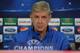 Arsenal's head coach Arsene Wenger attends a press conference in Munich, southern Germany, Monday, March 10, 2014, ahead of their round of 16 second leg Champions League soccer match against FC Bayern on Tuesday. (AP Photo/Kerstin Joensson)