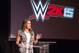 WWE Chief Brand Officer Stephanie McMahon greets media at the WWE 2K15 Press Event at Cicada on Saturday, August 16, 2014 in Los Angeles. (Photo by Colin Young-Wolff/Invision for 2K/AP Images)