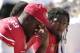 San Francisco 49ers linebacker Aldon Smith (99) sits on the sideline during the second half of an NFL preseason football game against the Denver Broncos in Santa Clara, Calif., Sunday, Aug. 17, 2014. (AP Photo/Marcio Jose Sanchez)