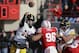 Iowa quarterback Jake Rudock (15) throws under pressure from Nebraska defensive tackle Aaron Curry (96) in the first half of an NCAA college football game in Lincoln, Neb., Friday, Nov. 29, 2013. (AP Photo/Nati Harnik)