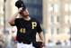 PITTSBURGH, PA - AUGUST 18: Vance Worley #46 of the Pittsburgh Pirates reacts while giving up six runs on five hits in the first inning against the Atlanta Braves during the game at PNC Park on August 18, 2014 in Pittsburgh, Pennsylvania. (Photo by Justin K. Aller/Getty Images)