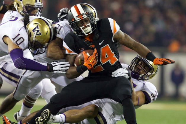 Oregon State Beavers Running Backs Working to 'Finish Through Contact'