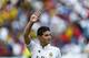 FILE - In this July 22, 2014 file photo, new Real Madrid player James Rodriguez, from Colombia, waves during his official presentation at the Santiago Bernabeu stadium in Madrid, Spain. The versatile playmaker, who landed the $108-million move from Monaco after scoring a World Cup-leading six goals for Colombia, is in the starting lineup for the European champions against Sevilla at Cardiff City’s stadium. (AP Photo/Daniel Ochoa de Olza, File)