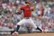 U.S. pitcher Daniel Norris delivers during the second inning of the All-Star Futures baseball game against the World team, Sunday, July 13, 2014, in Minneapolis. (AP Photo/Jeff Roberson)