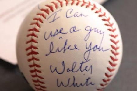 Bryan Cranston's Signed Ball for Brian Wilson Is Perfect