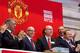NEW YORK, NY - AUGUST 10: In this handout photo provided by the NYSE Euronext, Manchester United Executives Joel Glazer (2nd L) and Avram Glazer (C) and Ed Woodward prepare to ring the Opening Bell at the New York Stock Exchange on August 10, 2012 in New York City. Manchester United shares started trading at USD 14.05 at the opening of the New York Stock Exchange. (Photo Dario Cantatore/Getty Images via NYSE Euronext)